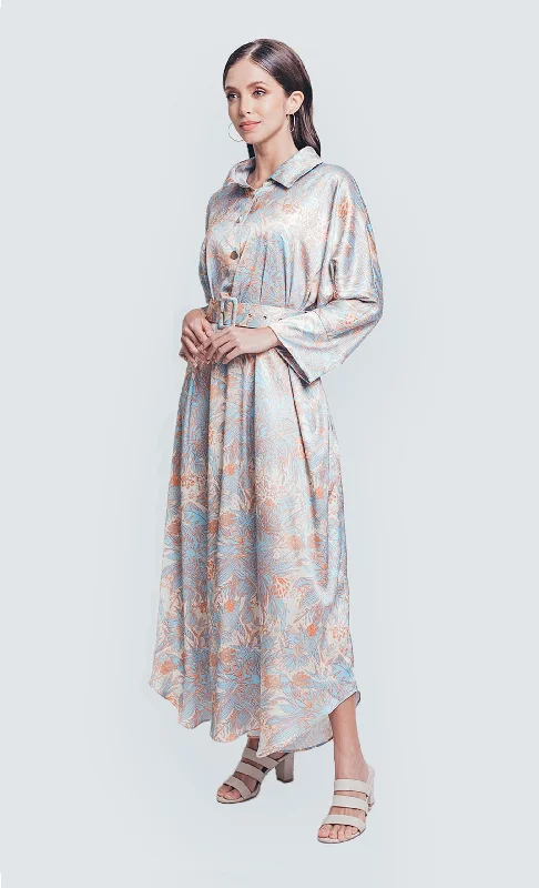 Charlotte Oversized Dress in Sky Blue